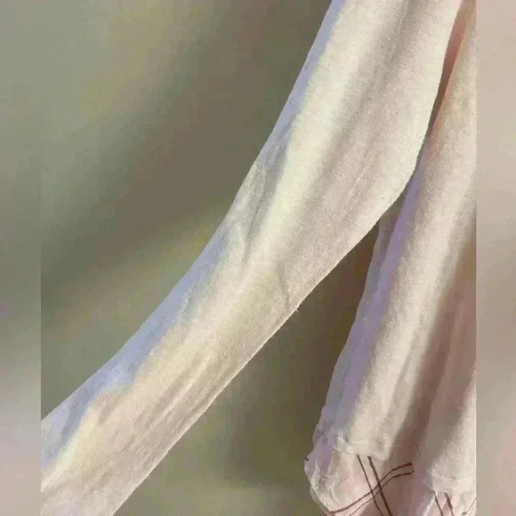 Torrid baby pink layered look button back crewneck pullover sweater. Large - Picture 6 of 7